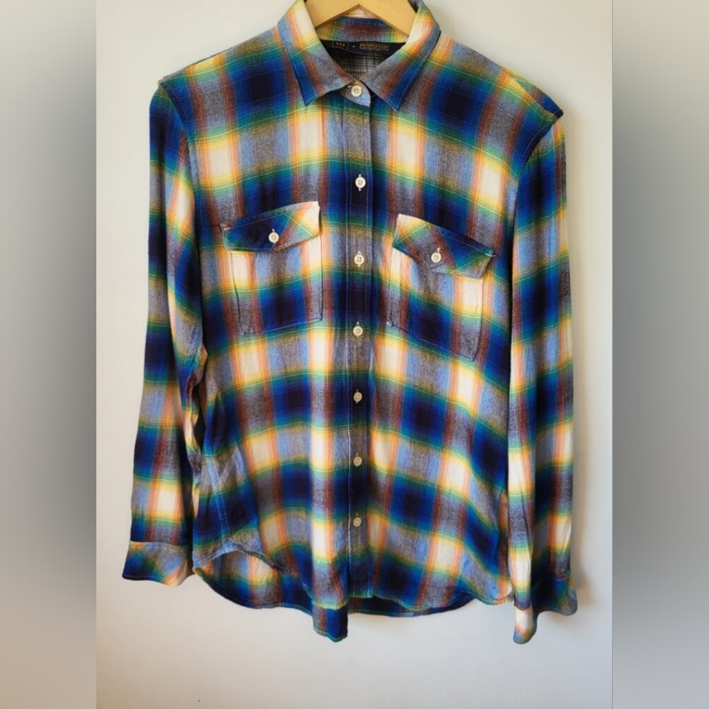 GAP x PENDLETON Women's Blue Plaid Shirt